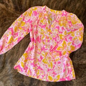 Lilly Pulitzer Elsa silk top LIKE NEW